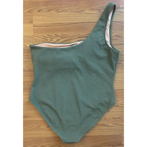 J.Crew Women’s Size 22 Textured One Shoulder One Piece Swimsuit General Surplus - Picture 4 of 12
